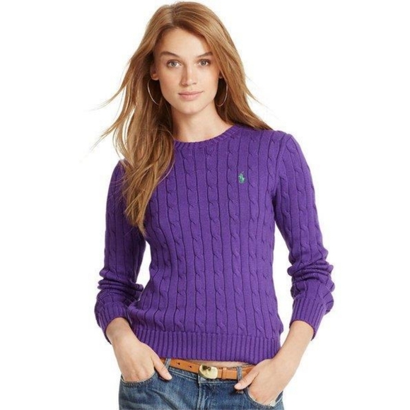ralph lauren sport cable knit sweater